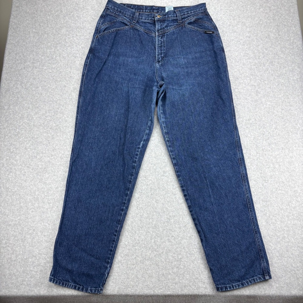 Vintage Rocky Mountain Jeans Womens Plus 18 Blue High Rise Mom Western Cowgirl